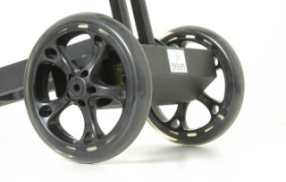 Optical encoders in the wheels of your SiteScout&trade; measure distance and direction, and send that information to the SiteSense&trade; software.