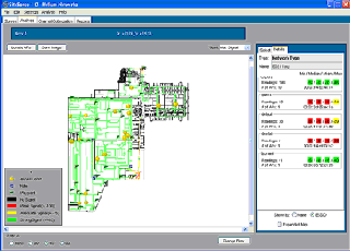 The engineer's path is tracked by the software. He can make notes, set waypoints, correct his path and position if needed, and verify that he has covered the necessary areas.